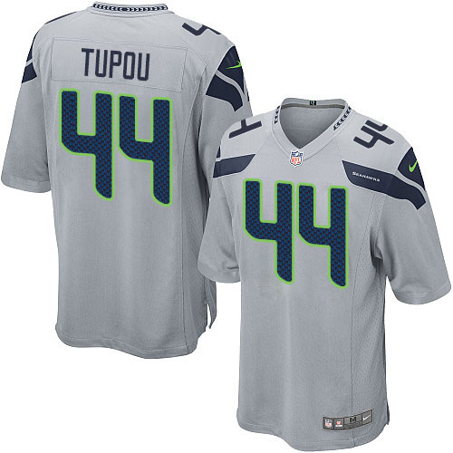 Men's Game Tani Tupou Nike Jersey Grey Alternate - #44 NFL Seattle Seahawks